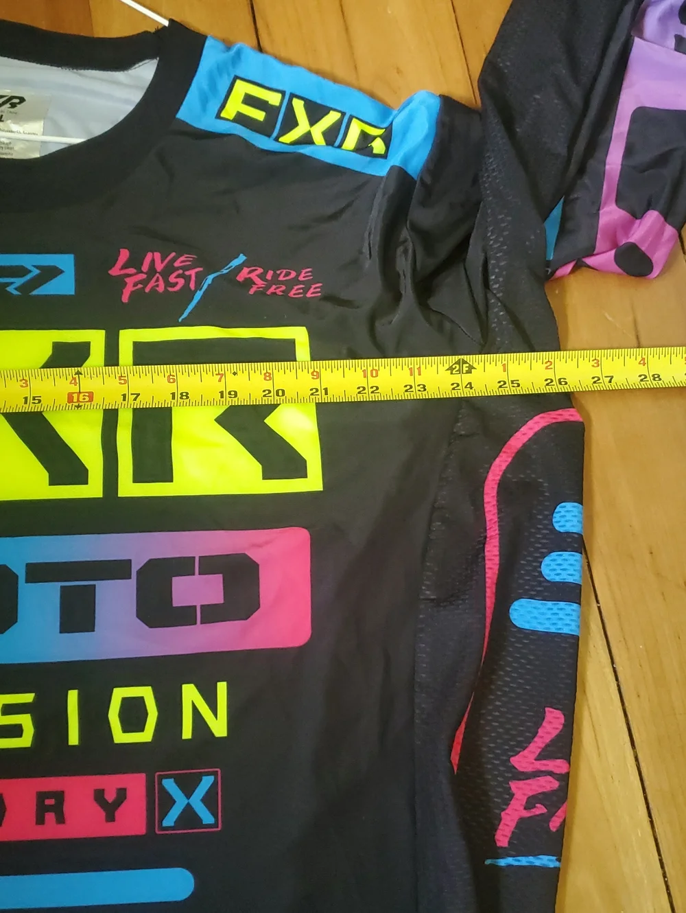 FXR Men's Black Neon Graphic Moto Shirt - Picture 5 of 9